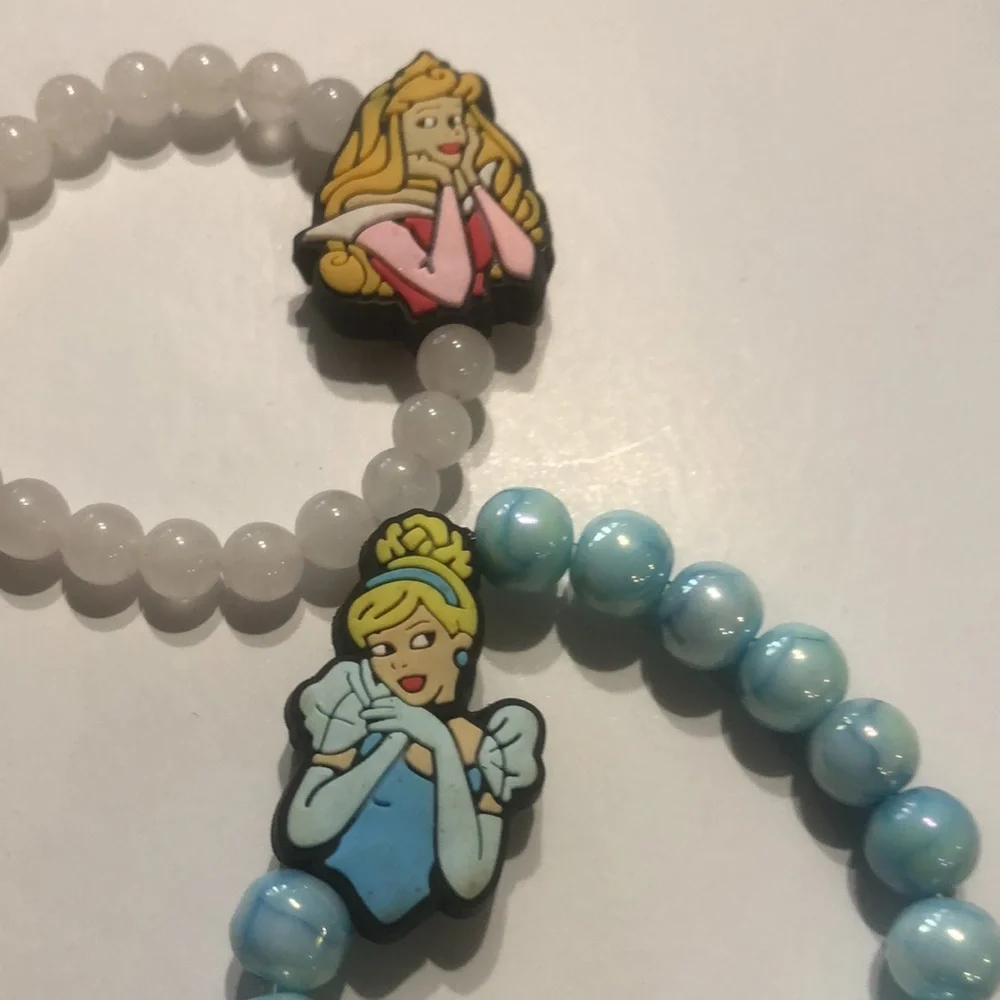 Princess Themed Glass Beaded Bracelets